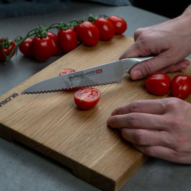 Allkniv 15 cm tandad vänsterslipad