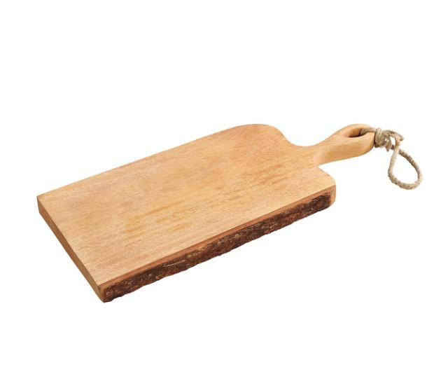 Skärbräda i mangoträ med handtag 46 x 19 cm