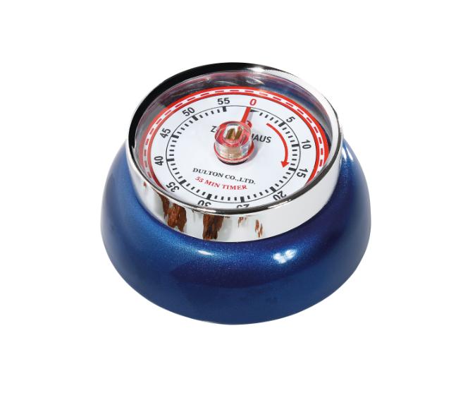 Timer blå metallic